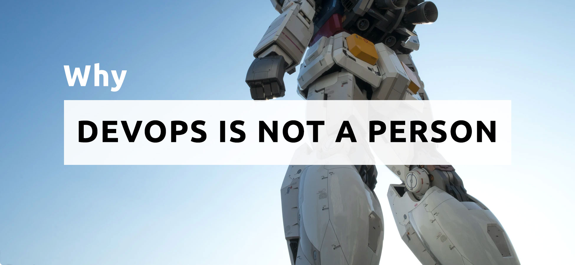 If someone would like to hire me for a role of DevOps Engineer, they probably think "What does a DevOps person do?" It's important to remember that _DevOps_ is a methodology first, and only secondary, DevOps is a role.